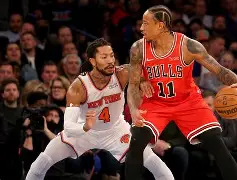 芝加哥公牛NBA战胜纽约尼克斯拉文三分命中